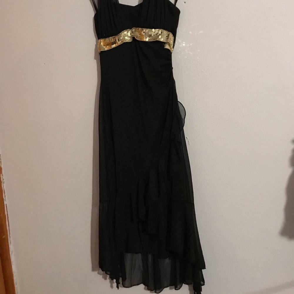 Dress by Taboo. Size S. Black with gold sequins. - Picture 2 of 4